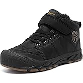 ANEFUN Boys Girls Snow Boots Winter Slip On Warm Fur Lined Shoes Lightweight Water-Resistant Cold Weather Boot (Little Kid/Big Kid)