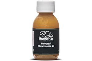Rubio Monocoat Universal Maintenance Oil, 200 ft² - Pure | Satin Sheen Enhancement & Protection for Indoor Wood Floor & Wooden Furniture Surfaces Treated with Oil Plus 2C | 100 Milliliter