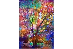 VIGEGU Cross Stitch Kits for Adults - Stamped Cross Stitch Kits,DIY Painted tree Needlepoint Kits for Adults Beginners Counted Embroidery Kits Cross Stitch Supplies Patterns Crafts Decor(11.8X15.7inch)