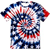 Kids Tie Dye T-Shirt,Children Hippies Senior Tie Dye Tee Tshirt for Boys Girls