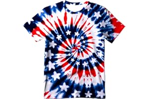 DMPROD Kids Tie Dye T-Shirt,Children Hippies Senior Tie Dye Tee Tshirt for Boys Girls