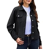 YUCOLEN Women's Corduroy Jacket Shacket - Trendy Cropped Button Down Coat Dressy Long Sleeve Shirts Casual Tops Outfits 2026