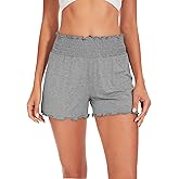 WiWi Viscose from Bamboo Pajama Shorts for Women Soft Sleep Boxers High Waisted Lounge Short Pj Bottoms S-XXL