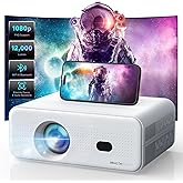 Electric Focus Mini Projector with 5G WiFi and Bluetooth, Support FHD 1080P Smart Video Projector, 12000L Portable Movie Proj