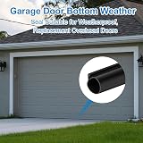 sourcing map 3m Garage Door Bottom Seal P-Bulb Rubber Weather Stripping view 6