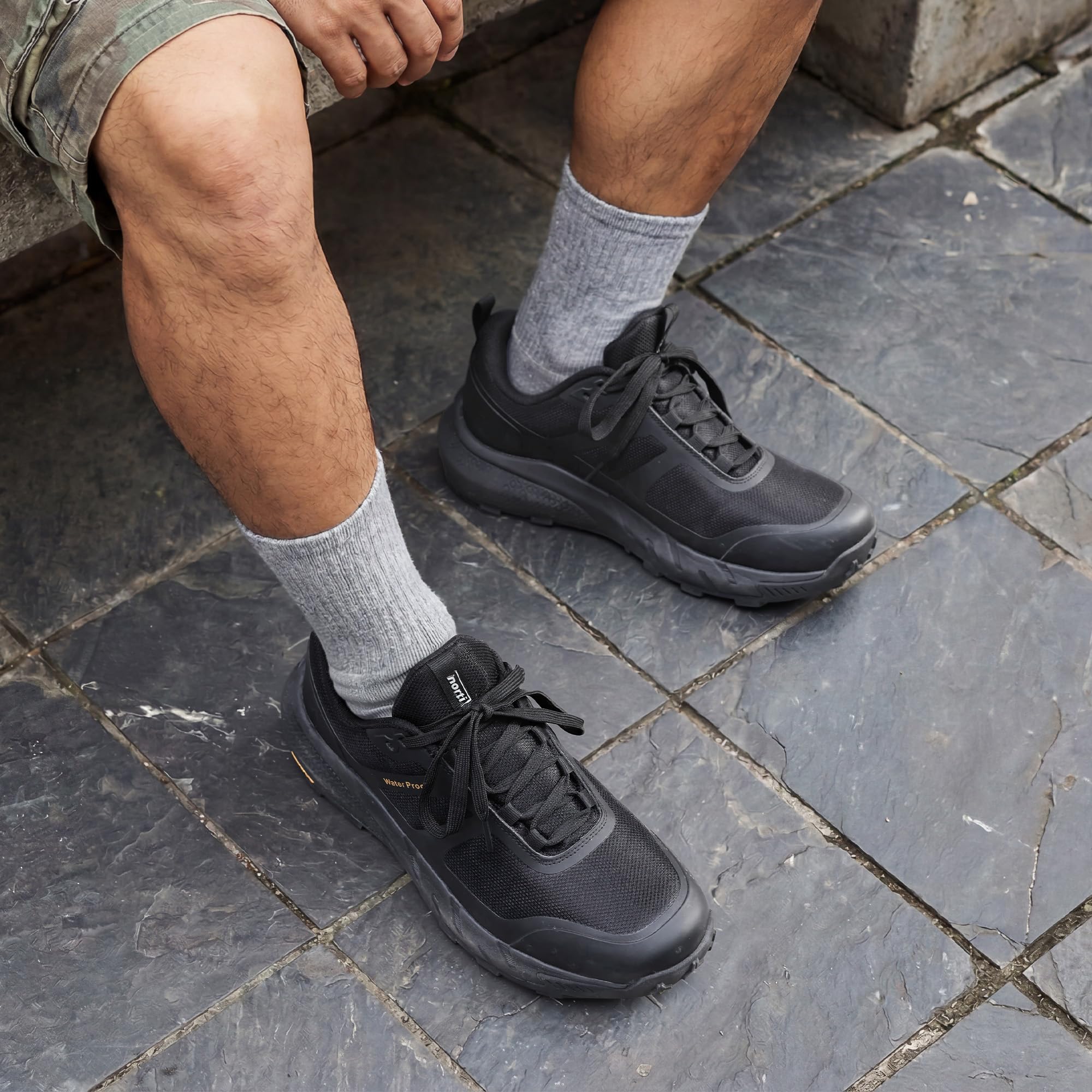 NORTIV 8 Herren Trekkingschuhe Wanderschuhe,Size 43,Schwarz 3