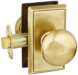 Providence Door Set with Round Brass Knobs Passage