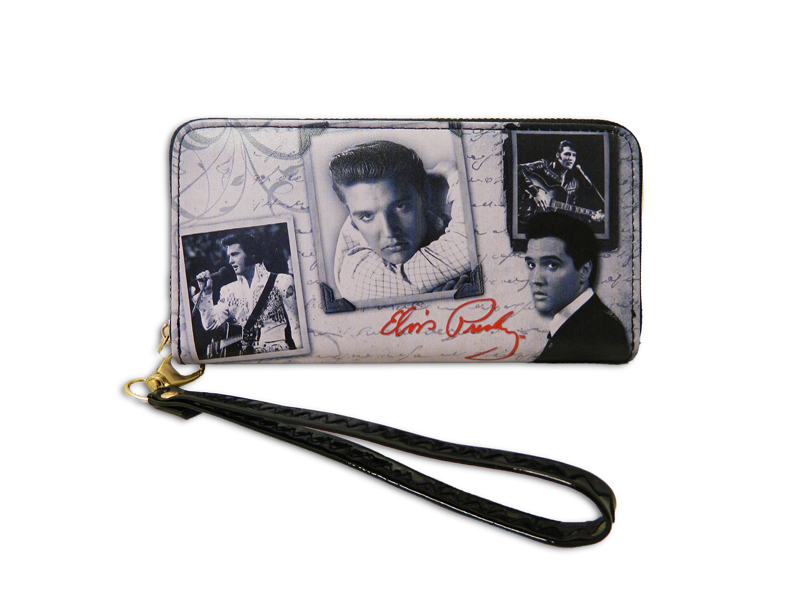Midsouth Products Elvis Presley Vinyl Wallet - Frames with Letter, Multicoloured, M, Trendy