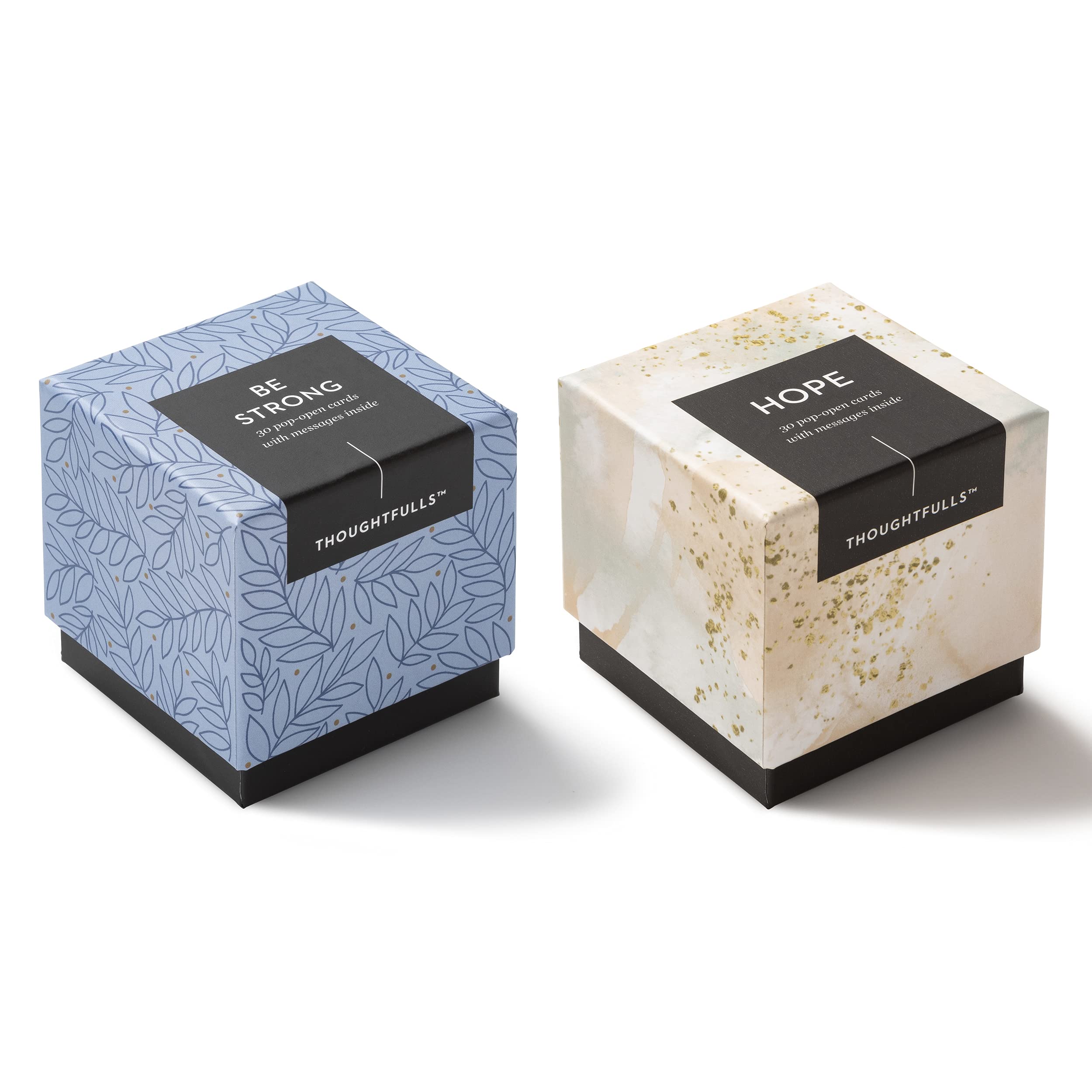 Compendium ThoughtFulls Pop Open Cards - 2 Pack Be Strong, Hope - 60 Pop Open Cards Each with a Different Message Inside