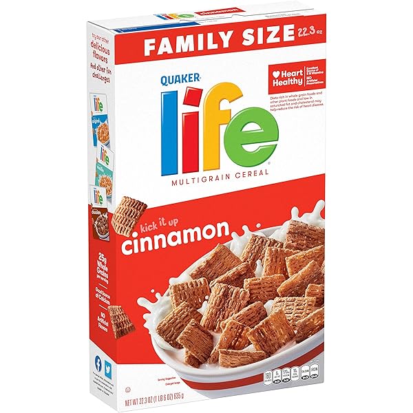 LIFE CEREAL, CINNAMON, 22.3OZ BOX