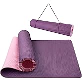 IUGA Yoga Mat Non Slip Anti-tear Yoga Mats Eco Friendly Hot Yoga Mat Thick Workout & Exercise Mat for Yoga, Pilates and Fitne