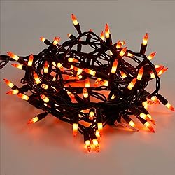 Halloween Lights, 33ft 150 Count Black Wire