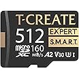 TEAMGROUP T-Create S.M.A.R.T A2 512GB Micro SDXC U3 V30 4K R/W Speed up to 160/150 MB/s High Speed Flash Memory Card for Creators, Compatible with GoPro, Insta360 TTCS512GIA2V3003