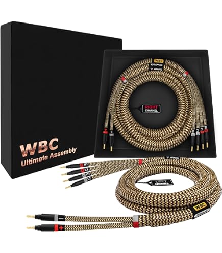 Câbles Enceintes AudioQuest Rocket 88 – 10 Ft (3m) Avec Fiches Banane, Paire, Occasion