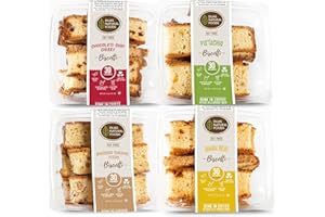 DIJAS Natural Foods, Crunchy Fat Free Biscotti Cookie, All Natural Preservative Free Ingredients, Delicious Low Calorie Snack (4 Pack, Original Variety)