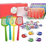 Gamenote Sight Words Game - 520 Dolch Fry Site Words with 4 Fly Swatters from Pre K to 3rd Grade Swat Educational Learning Ga