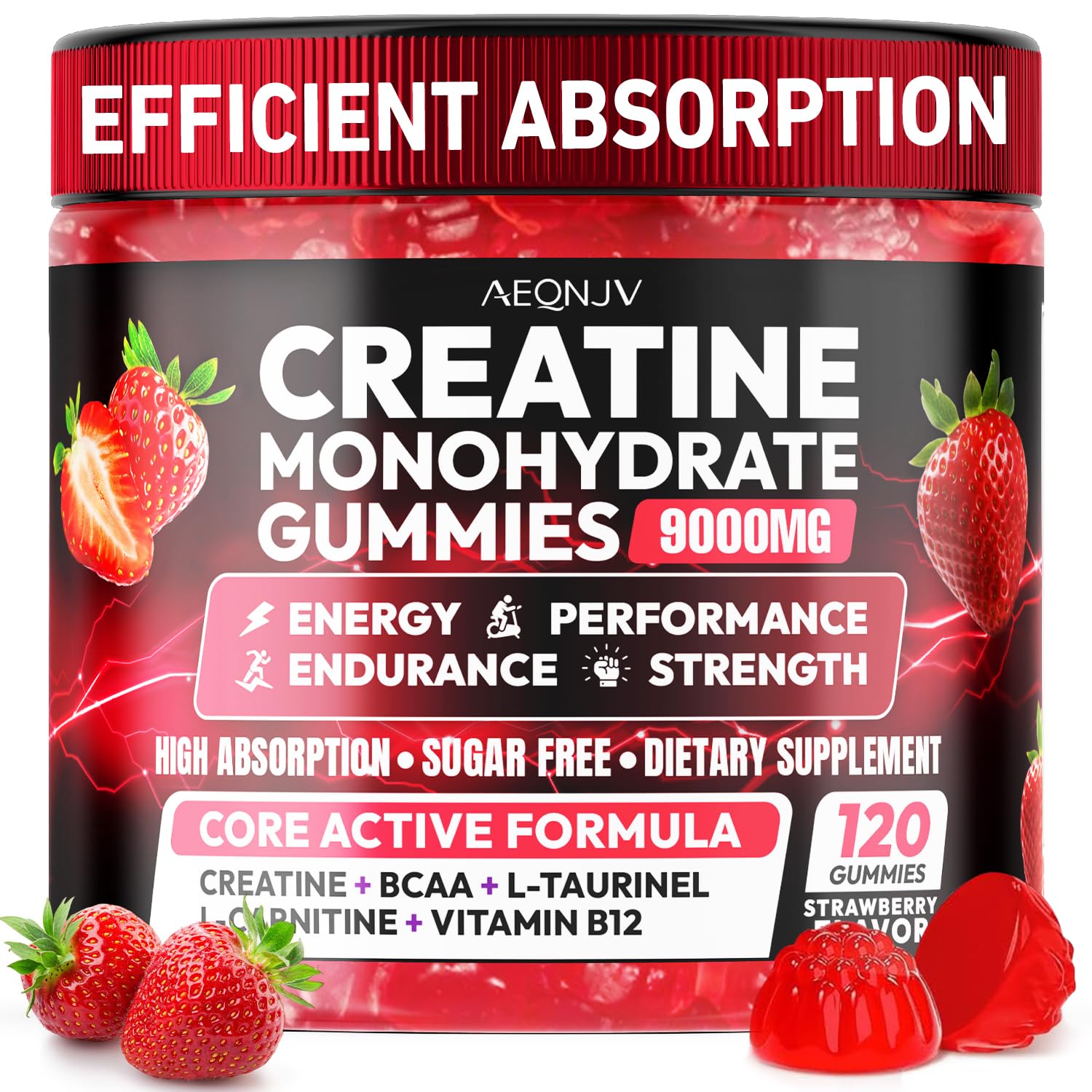 Creatine Monohydrate Gummies (Strawberry)