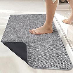 Bath Mat,Ultra Thin Bathroom Rugs,Rubber Bath Mats
