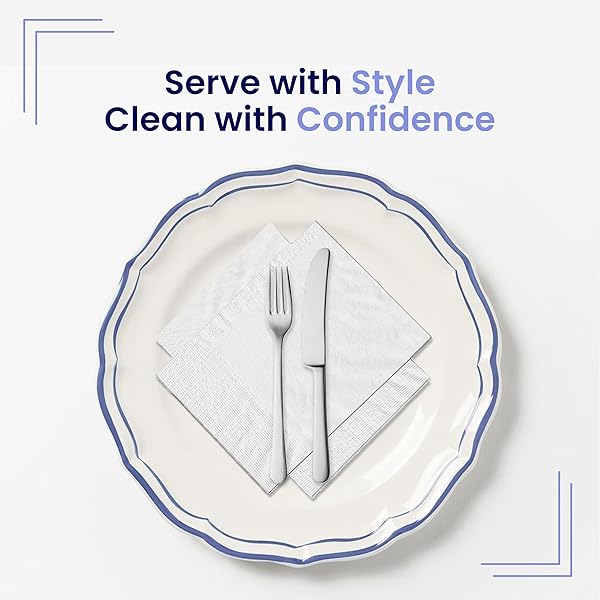 PERFECT STIX -WHITE DINNER NAPKINS QUARTER FOLD – PACK OF 250CT