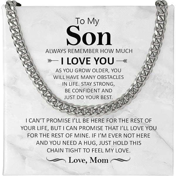 Son Gift From Mom To Son Birthday Gift To Son Necklace For Son