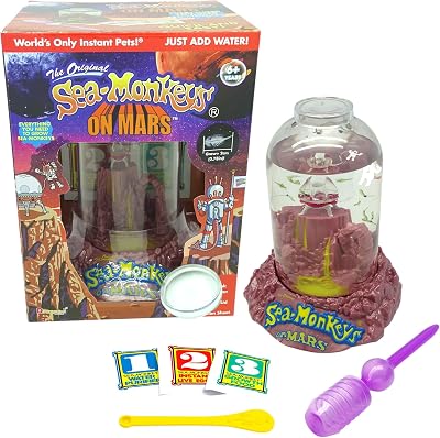 Sea Monkeys The Original Sea Monkeys On Mars Grow Kit Includes Eggs Food Water