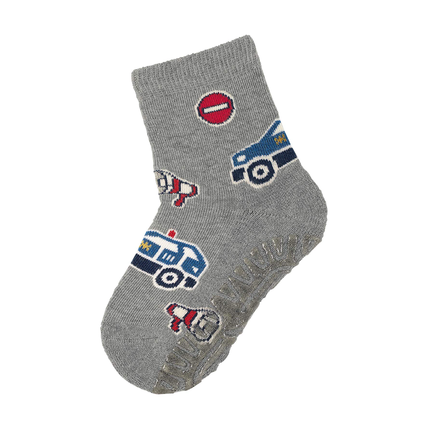 Sterntaler Baby Boys Fli Speed Socks, Size: 2.5, Silver Socks, Grey (Silber Melange 542), 6-9 Months (Manufacturer Size: 18)