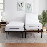 Nestl Basic Adjustable Bed Base, Split King Size Bed Frame, Motorized Head and Foot Incline, Adjustable Bed Frame, Wireless Remote, Fast & Easy Assembly