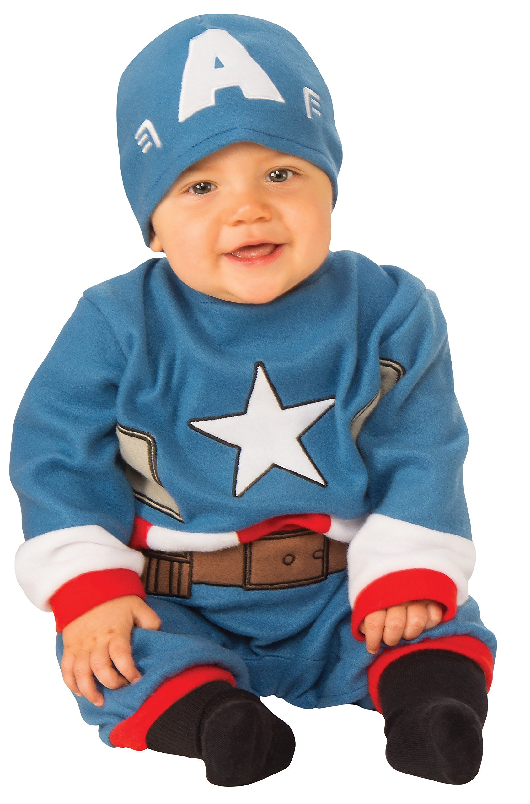 Rubie's 510361_NWBN Captain America Marvel for Babies (510361-NB), Blue, 4 x 34 x 28 cm
