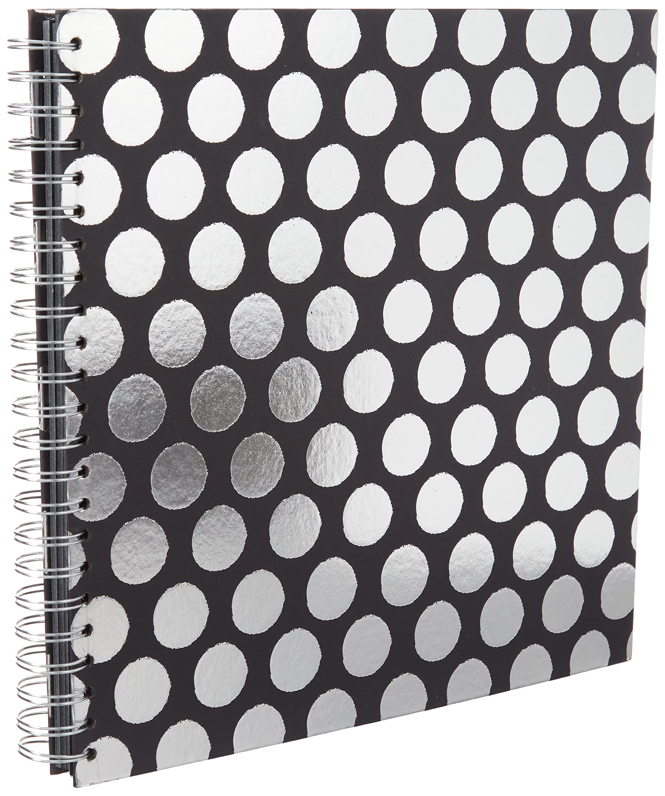 Trimcraft SCALB021 Simply Creative Plain Black With Cirles Scrapbook Album 12"x12" (40 Pages)