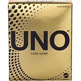 Mattel Games UNO Gold Edition Card Game, Ages 7+, 2-10 Players | Quality Stock Cards Embossed with Foil Accents for Kids, Teens and Family Game Nights.