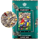 Parrot Mix 5 Lbs, Premium Parrot Food, Nutrient-Rich Blend Birdseed, Supports Energy, Growth &amp; Digestive Health, Parrot Bird Seed for Macaws, Cockatoos, African Greys, Amazons, Conures and Cockatiels