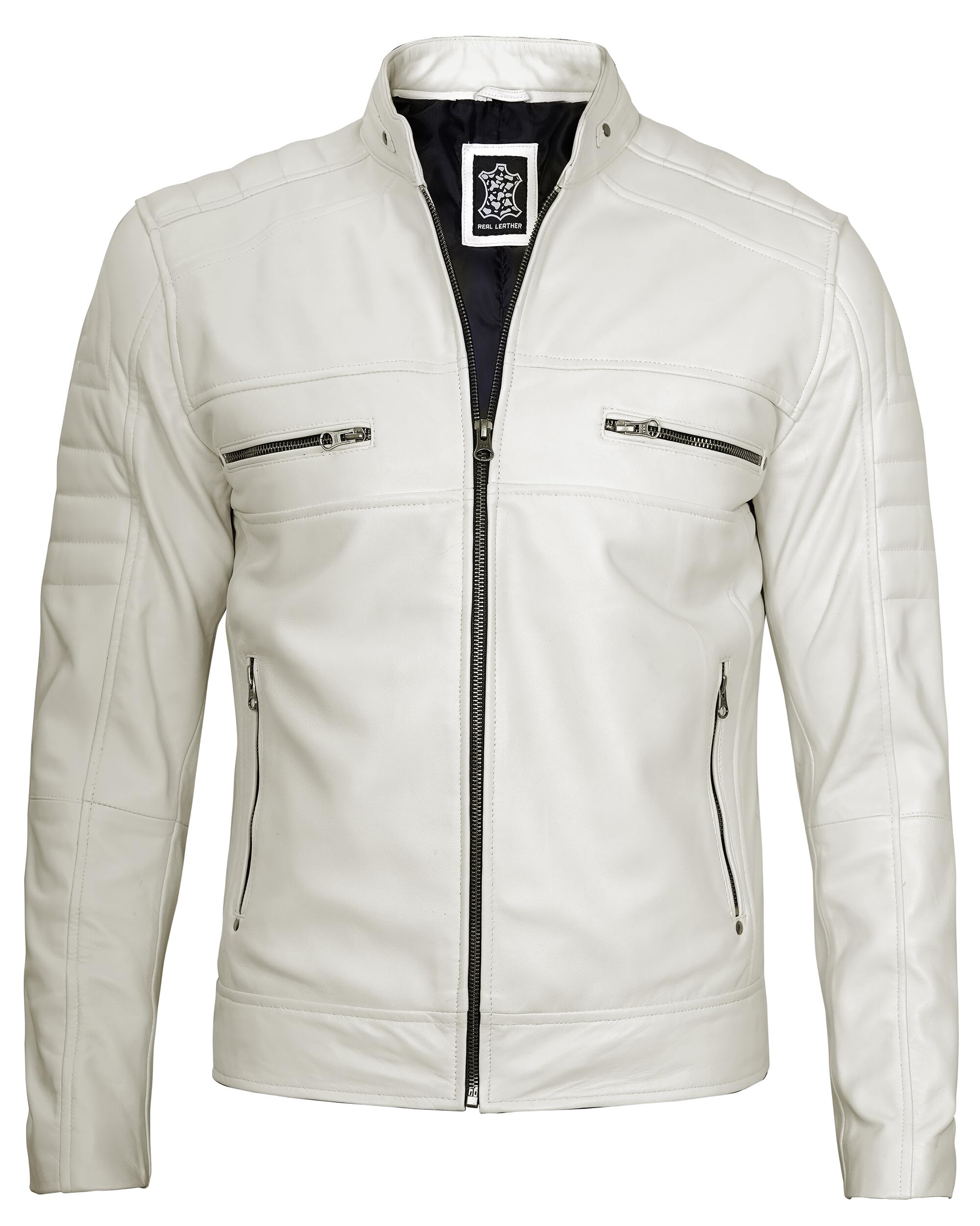 Decrum Motorcycle Jacket - Leather Jacket Men
