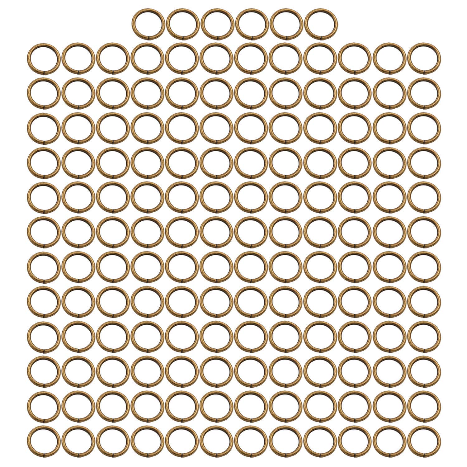 BIKICOCO 1/2'' Metal O-Ring Buckle Connector Round Loops Non Welded for Bags Webbing Purse and Belt Straps, Bronze, Pack of 150