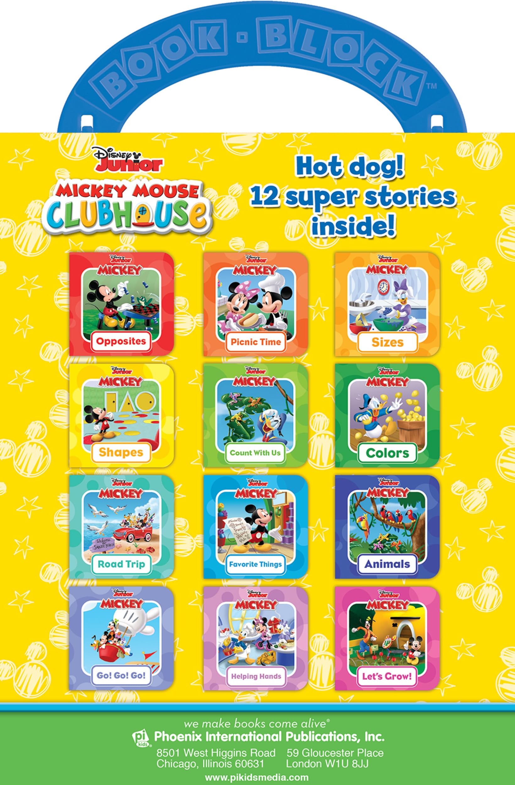 Disney Junior Mickey Mouse Clubhouse - My First Library Board Book Block 12-Book Set - PI Kids