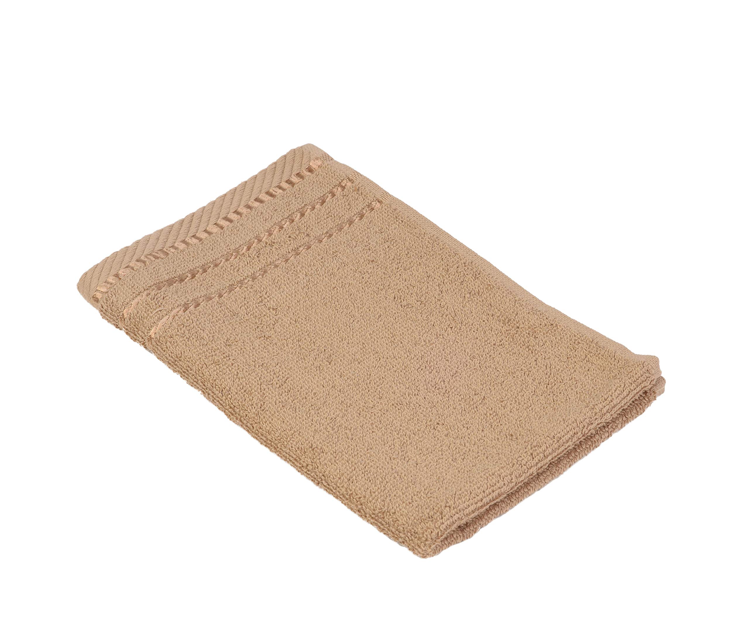Gözze - Set of 4 Guest Towels, Berlin, 100% Cotton, 30 x 50 cm - Beige