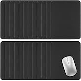 CACASO 24 Pcs Computer Mouse Pad,Gaming Mouse Pads with Non-Slip Rubber Base,Mousepads Bulk with Stitched Edges for Gaming,Office,Home(10.2x8.2 Inch,Black)
