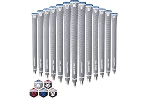 Full Choice Rubber Golf Grips 13 Pack, Concise Fashion Design, Non-slip, Choose from 13 Grips Set or 13 Grips with Regripping Kit, Standard/Mid/Jumbo Size, 5 Colors Available, RG02 Golf Club Grips