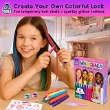 Purple Ladybug Hair Chalk 12 Vibrant Colors Glitter Tattoos Kids Girls Gift view 3