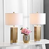 SAFAVIEH Lighting Collection Alya White/ Brass Gold
