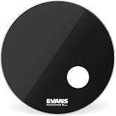 Evans EQ3 Resonant Black Bass Drum Head, 24 Inch | Evans EQ3 resonant bass heads deliver focused low end, controlled sustain, rich tone and stage-ready kick drum performance.