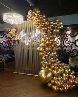 Kelfara Gold Balloons 100Pcs 12in Metallic Latex Party Decor view 6