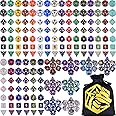 Amiven DND Dice Sets 30 x 7 (210pcs) Polyhedral RPG Dice for Dungeons and Dragons Tabletop Role Playing Adventure Games, with a Large Drawstring Bag