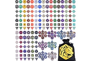 Amiven DND Dice Sets 30 x 7 (210pcs) Polyhedral RPG Dice for Dungeons and Dragons Tabletop Role Playing Adventure Games, with a Large Drawstring Bag