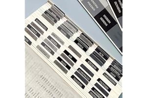 THINKOR Laminated Bible Tabs, Reposition Large Text Stickers, Easy to Read and Apply Bible Tabs for Women and Man (Gray Blue)