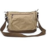 GOOTIUM Canvas Messenger Bag - Vintage Cross Body Shoulder Satchel