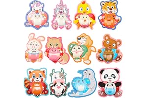 ANYIDEA Valentines Cards for Kids Classroom Gifts - 24 Squishy Animals + 24 Valentines Day Cards for Kids + 24 Mini Bags, Kids Valentines Gifts for School Valentines Classroom Exchange