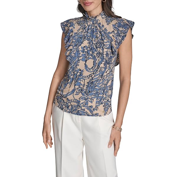 Haut Jersey BCBGMAXAZRIA Couleur Rosewood - Col Rond - Manches Courtes - Taille L