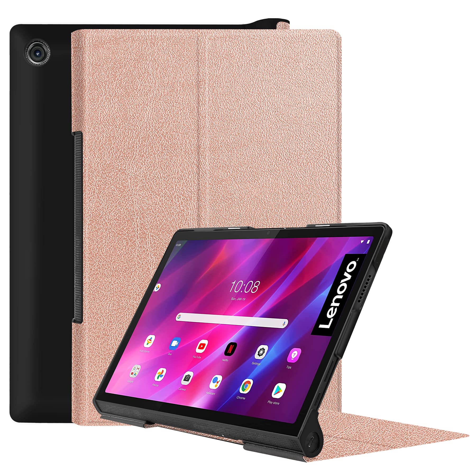 Lobwerk Protective Case for Lenovo Yoga Tab 11 YT-J706F 2021 11 Inch Slim Case with Stand Function and Auto Sleep/Wake Function Bronze