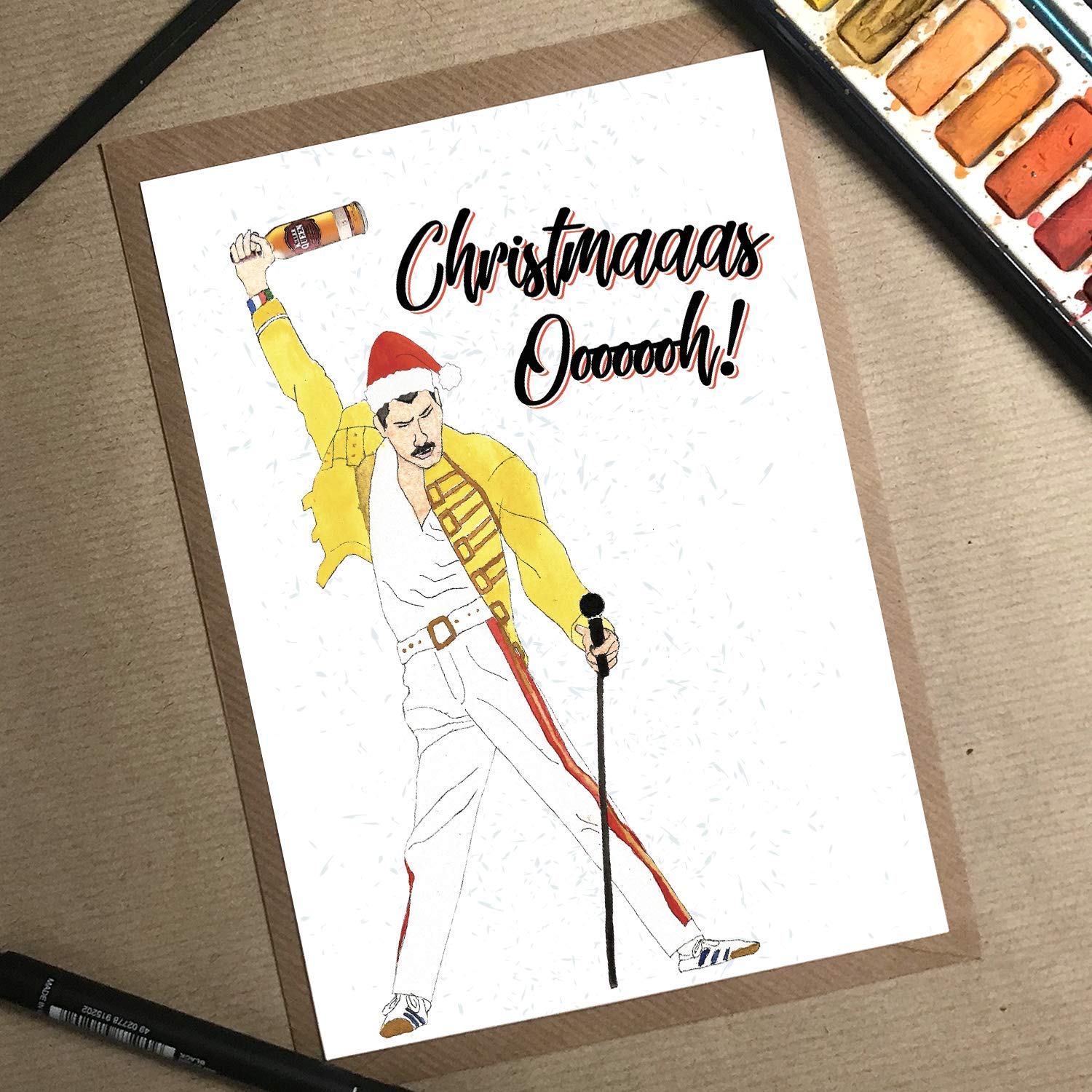 Queen Christmas Card, Funny Card, Christmas Card Mum, Christmas Tree Card