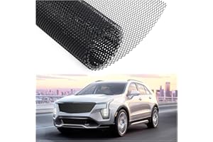 CXCCOI Rhombic Hole Car Grill Mesh Shielding Gravel Grille Guard,40"X13" Grill Inserts Mesh Trimmable Desired Shape,Universal Front Bumper Grill Replacement for Spoiler Bumper Car Decor (4x8 mm)